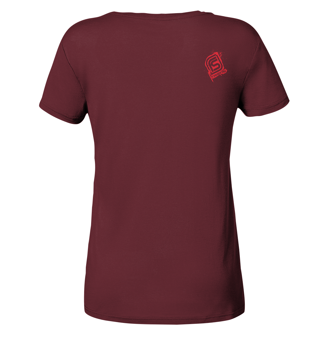 GEARED UP - Mountain Biking downhill Ladies Organic Reespray T-Shirt