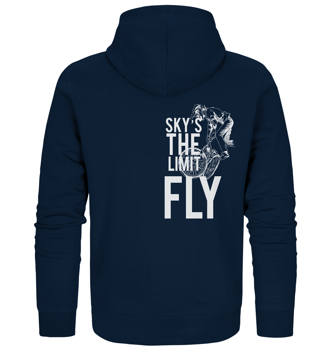Sky'sThe Limit Fly biking Organic Reespray zipper Hoodie