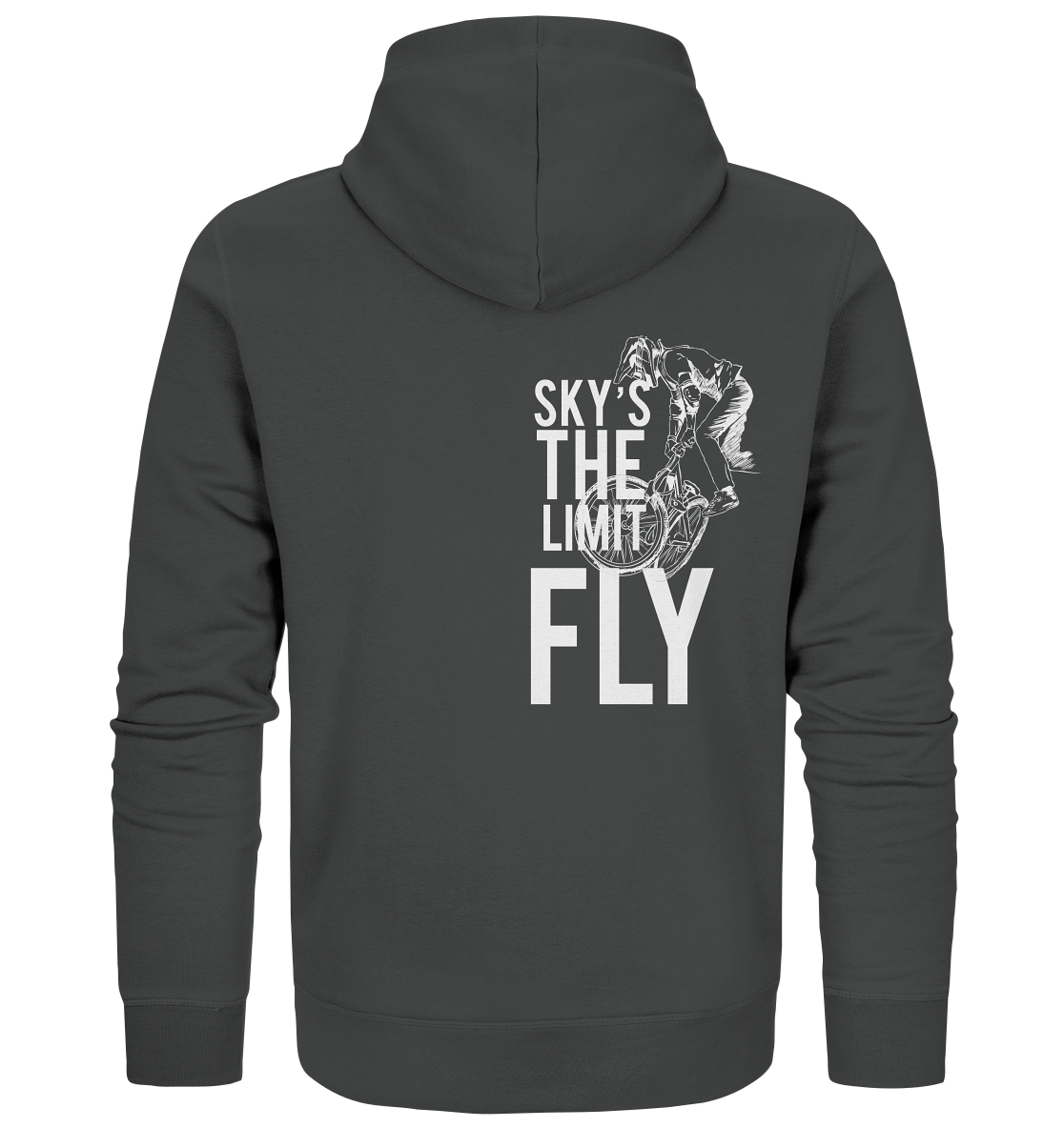 Sky'sThe Limit Fly biking Organic Reespray zipper Hoodie