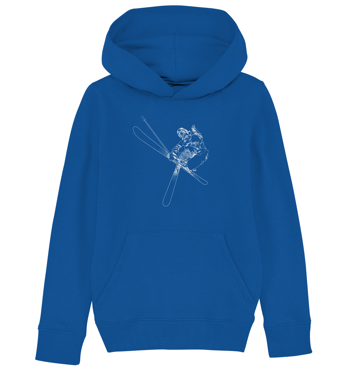 Freestyle SKIER - Skiing Kids Organic Reespray Hoodie