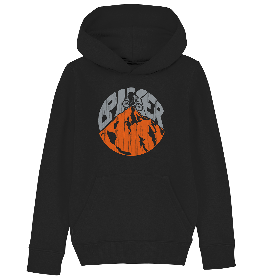 BIKER - Kids Mountain Biking Organic Reespray Hoodie