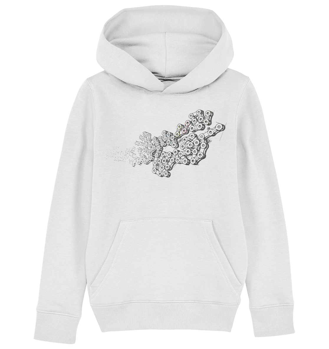 Chain LINKS - Mountain Biking Kids Organic Reespray Hoodie