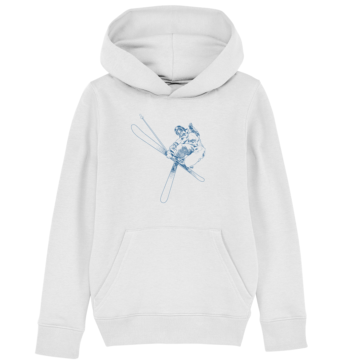 Freestyle SKIER - Skiing Kids Organic Reespray Hoodie