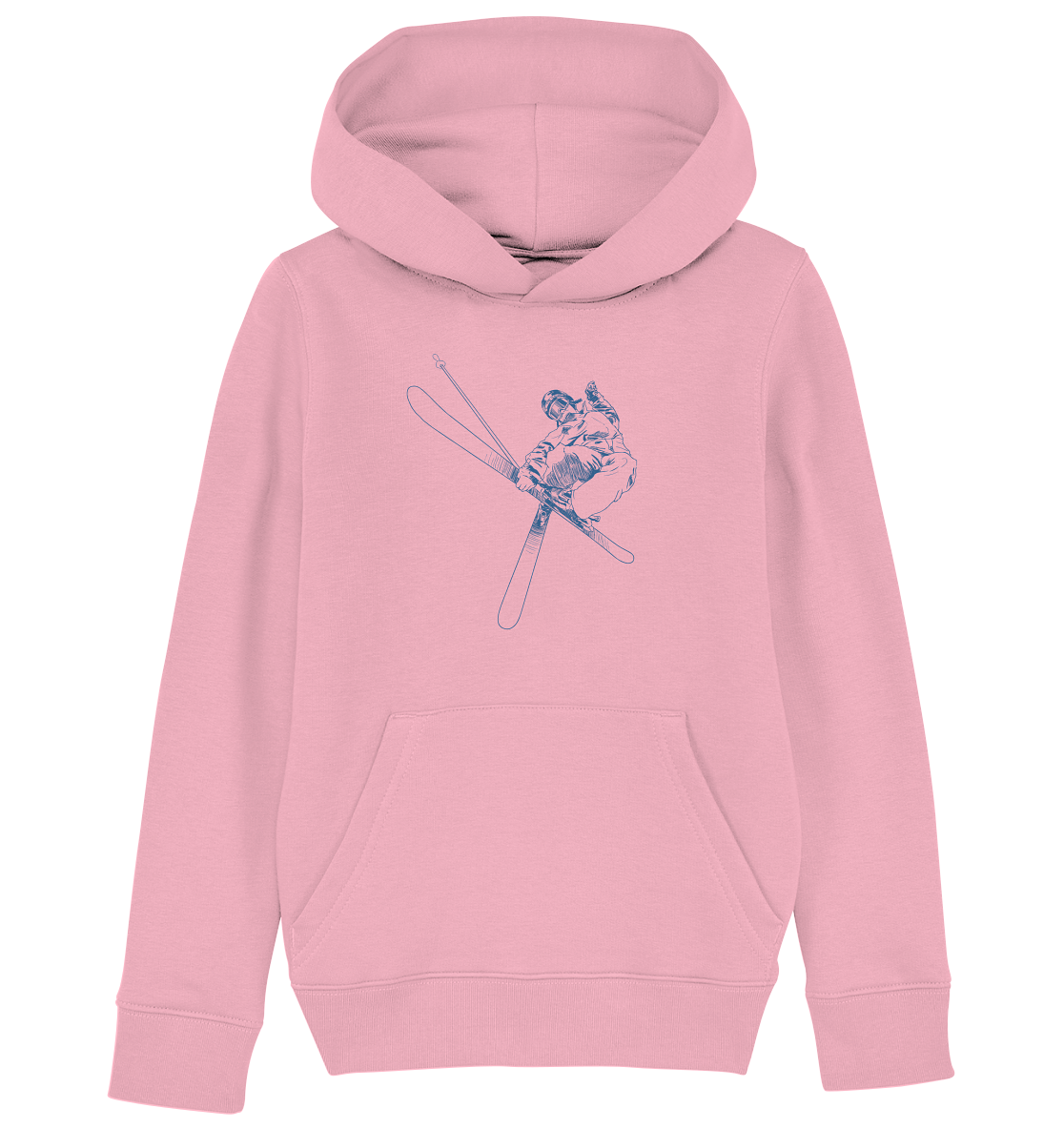 Freestyle SKIER - Skiing Kids Organic Reespray Hoodie