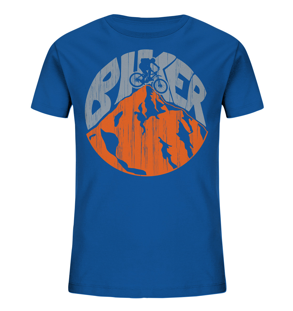 BIKER - Kids Mountain Biking Organic Reespray T-Shirt