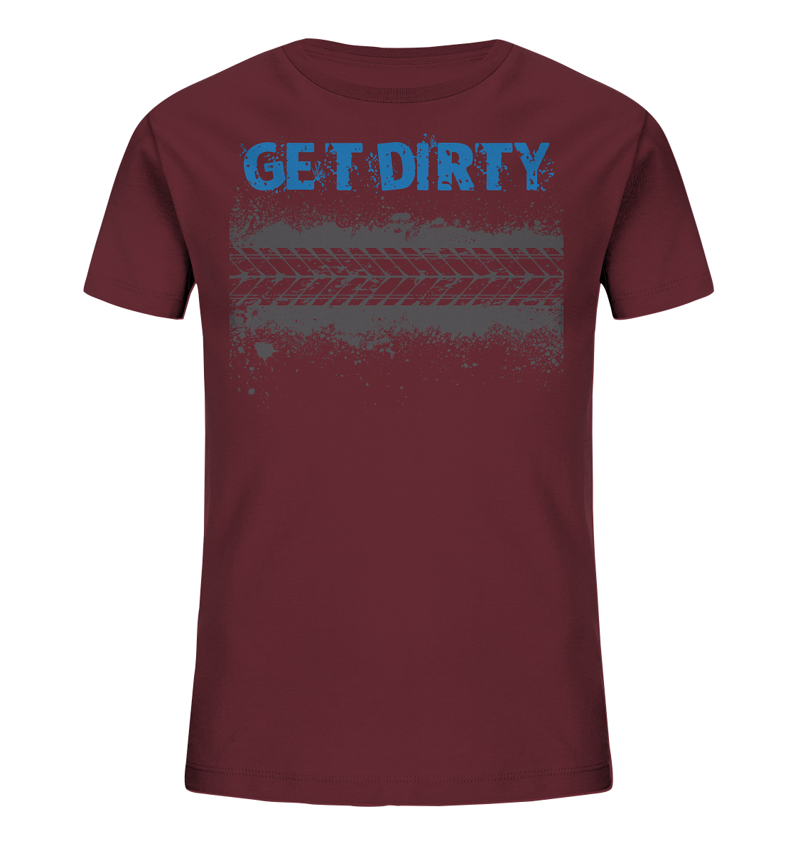 GET DIRTY TYRE - Kids Mountain Biking Organic Reespray T-Shirt