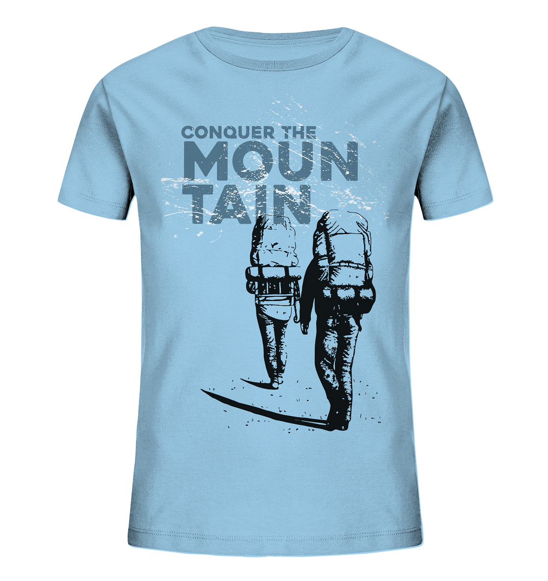 CONQUER THE MOUNTAIN - Mountain Sports Kids Organic Fashion Reespray T-shirt