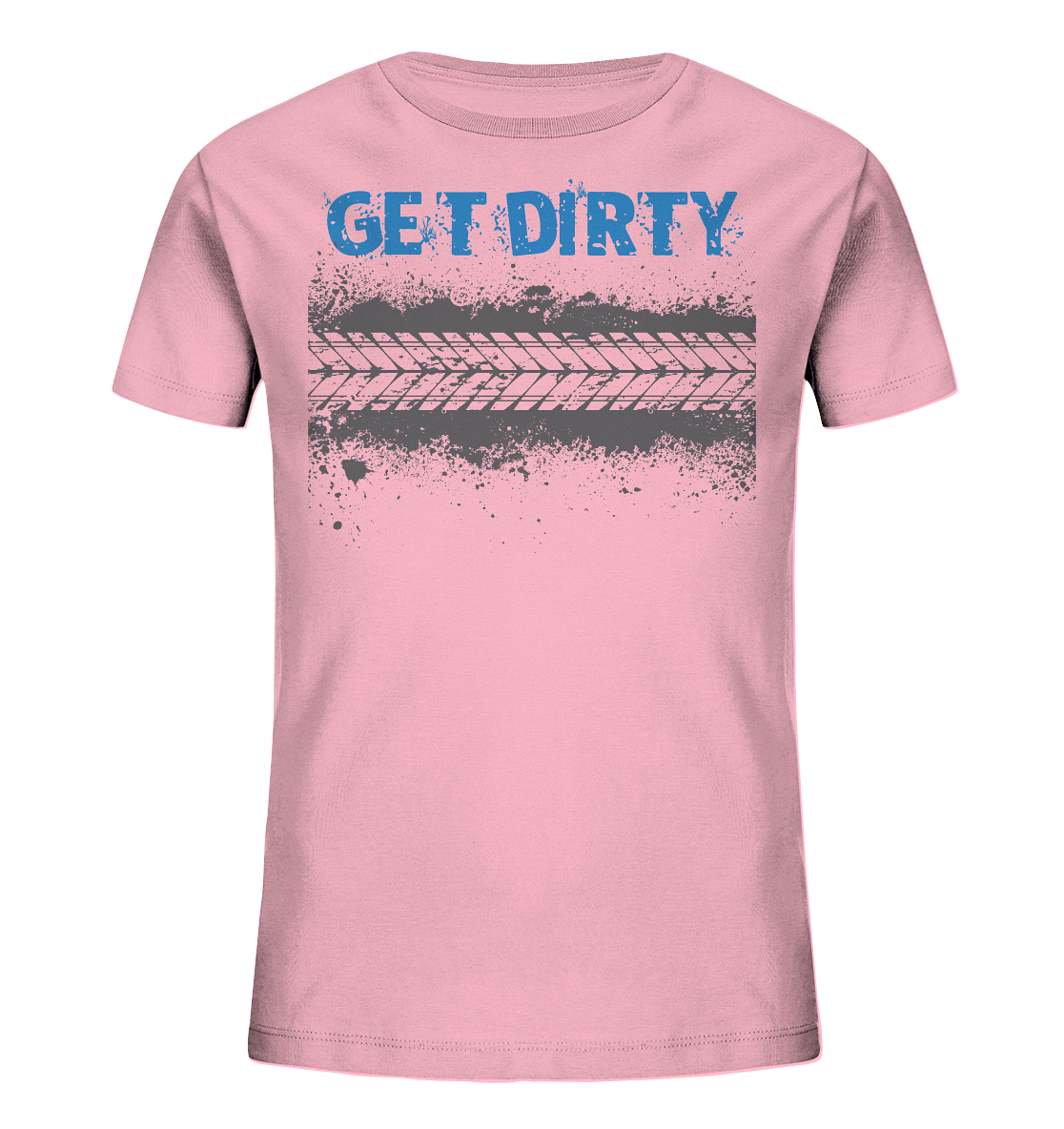 GET DIRTY TYRE - Kids Mountain Biking Organic Reespray T-Shirt