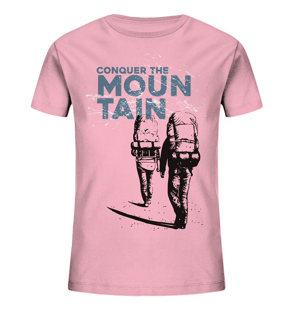 CONQUER THE MOUNTAIN - Mountain Sports Kids Organic Fashion Reespray T-shirt