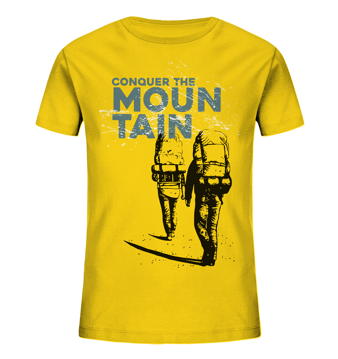 CONQUER THE MOUNTAIN - Mountain Sports Kids Organic Fashion Reespray T-shirt