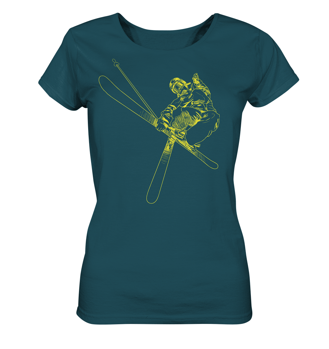 Freestyle SKIER - Skiing Ladies Organic Reespray T-Shirt