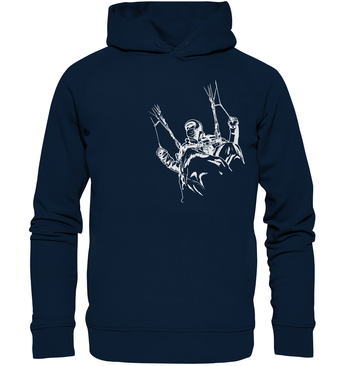 FLYING HIGH - Paragliding Organic Unisex Fashion Reespray Hoodie