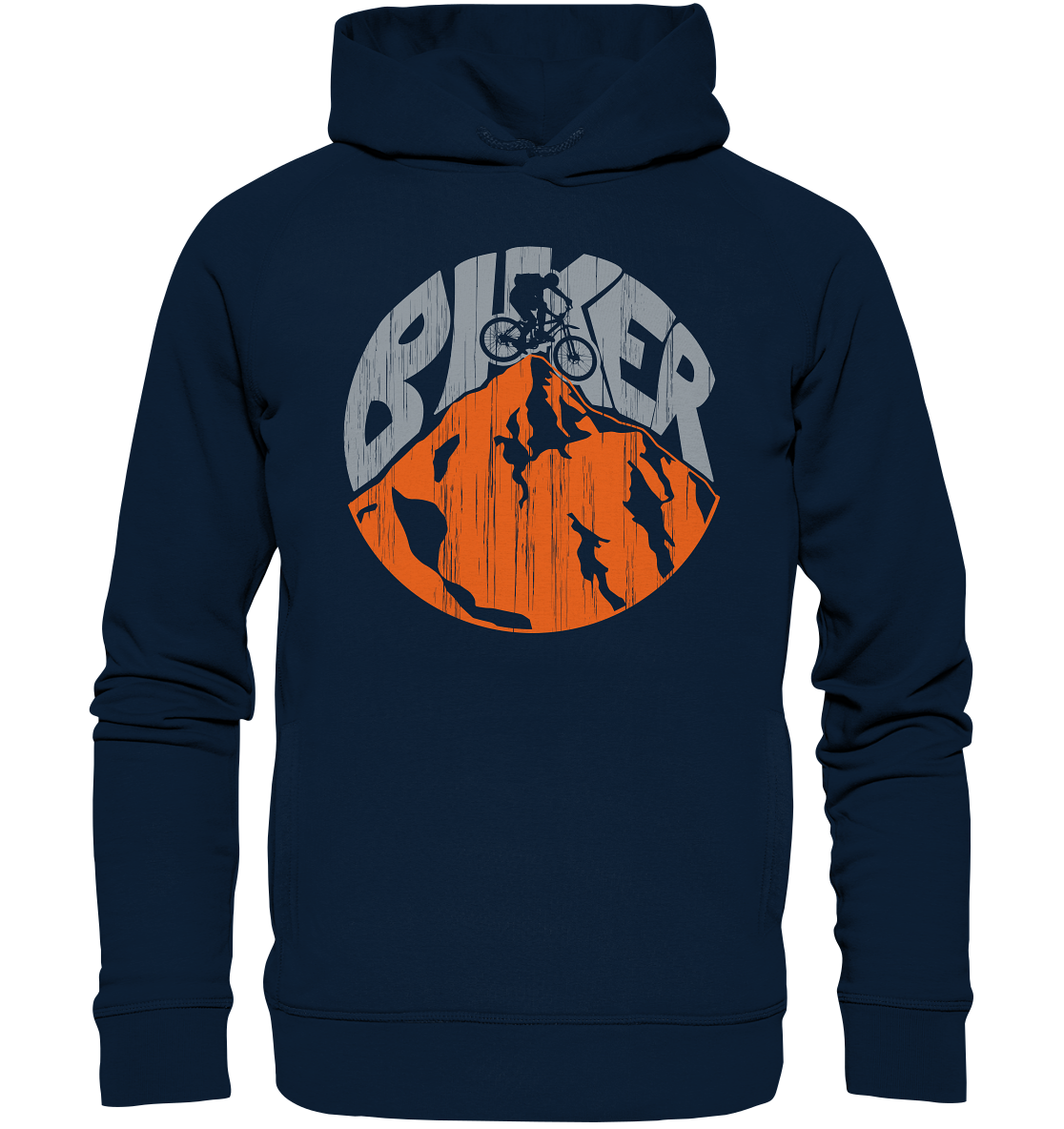 BIKER - Mountain Biking Organic Fashion Reespray Hoodie