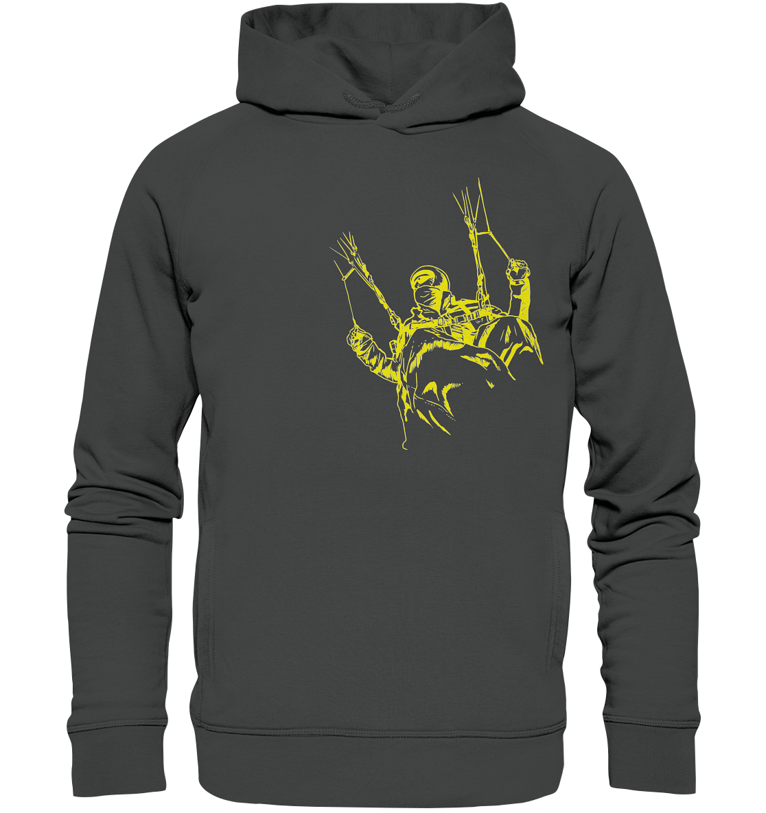 FLYING HIGH - Paragliding Organic Unisex Fashion Reespray Hoodie