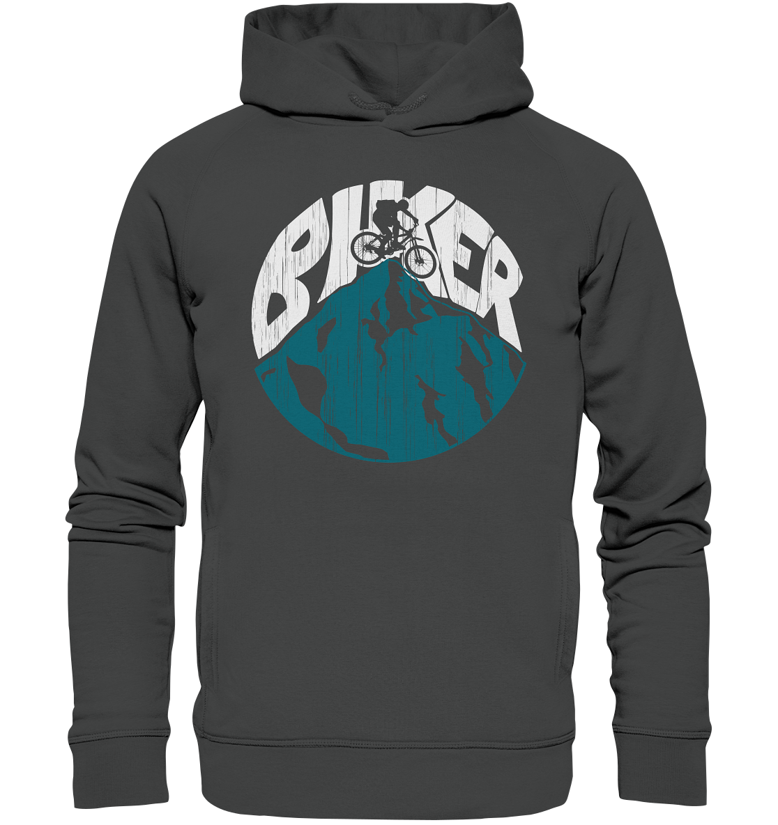 BIKER - Mountain Biking Organic Fashion Reespray Hoodie