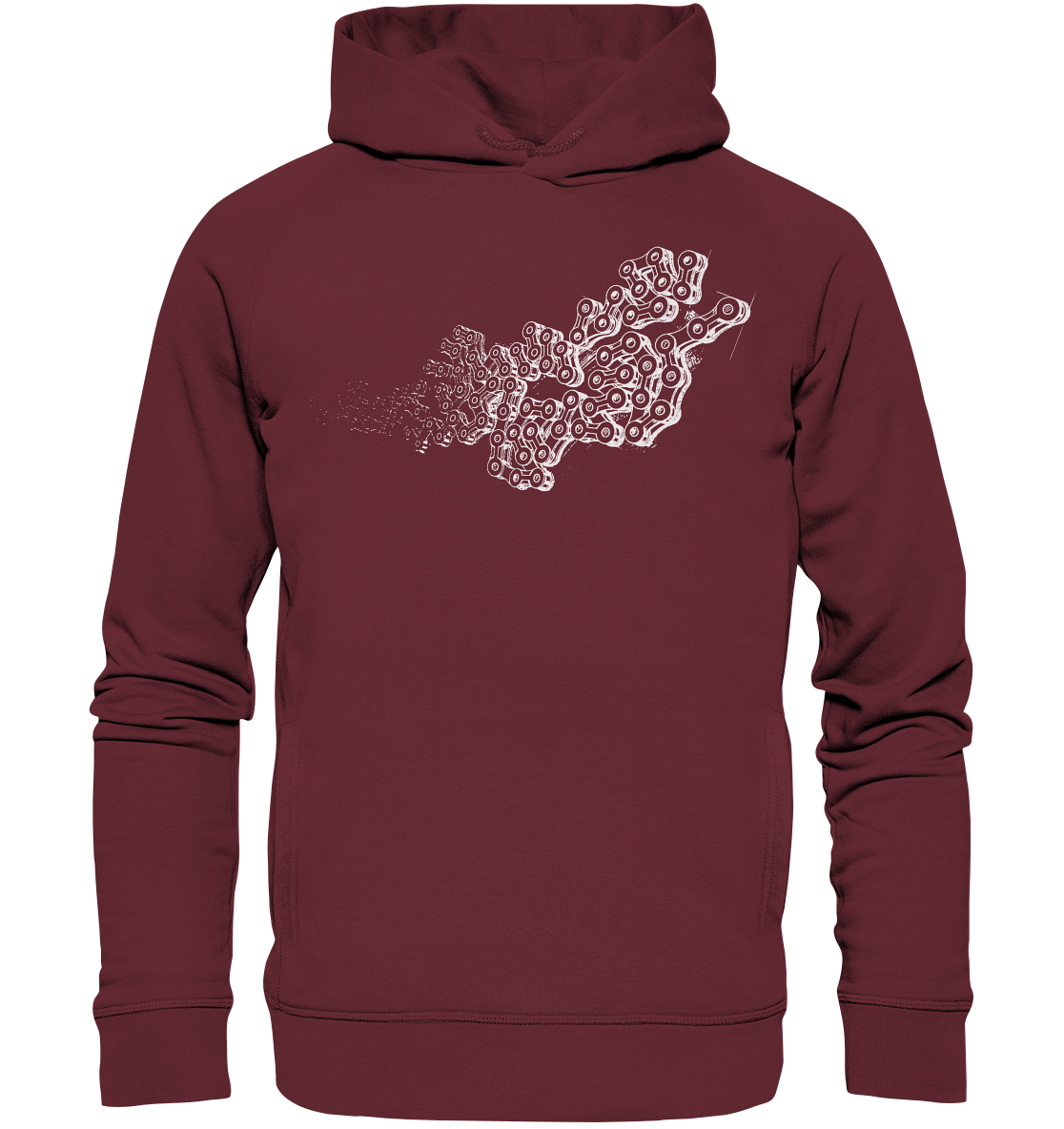 Chain LINKS - Mountain Biking Unisex Organic Reespray Hoodie