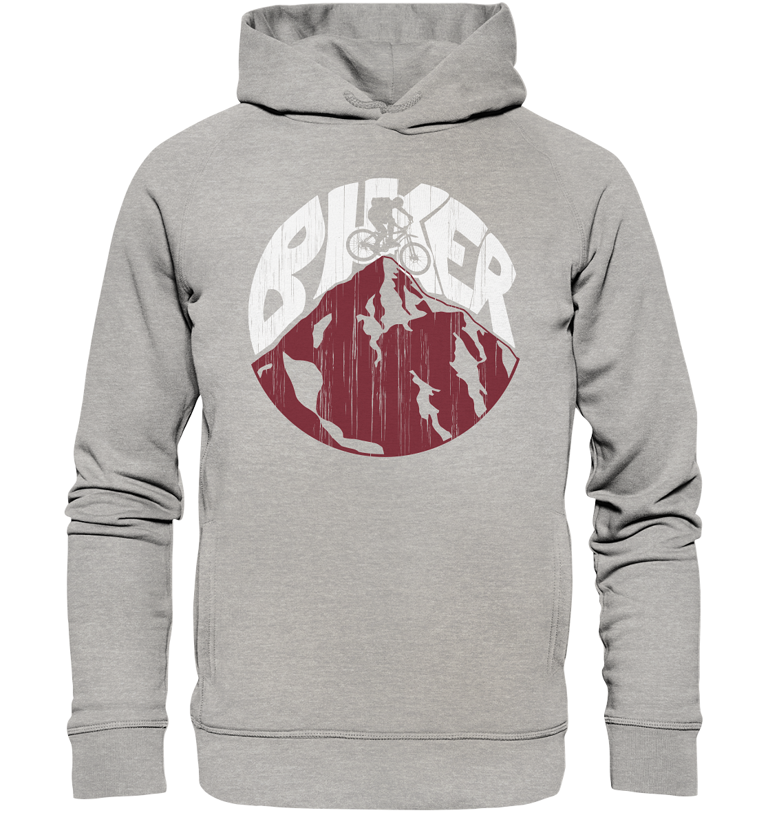 BIKER - Mountain Biking Organic Fashion Reespray Hoodie