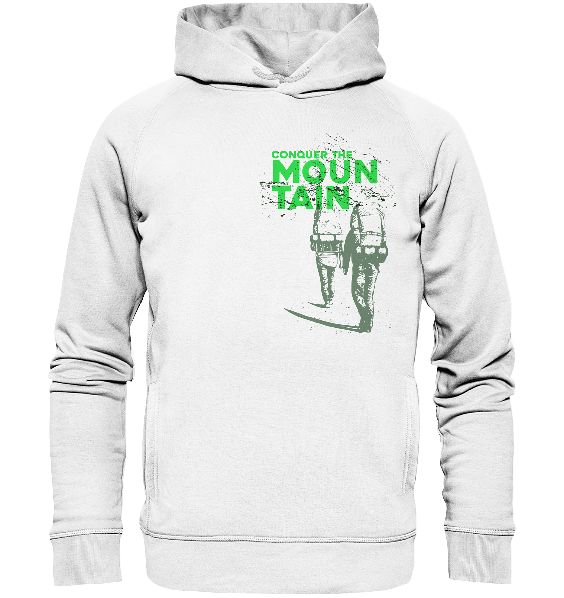 CONQUER THE MOUNTAIN - Reespray Mountain Sports Organic Fashion Hoodie