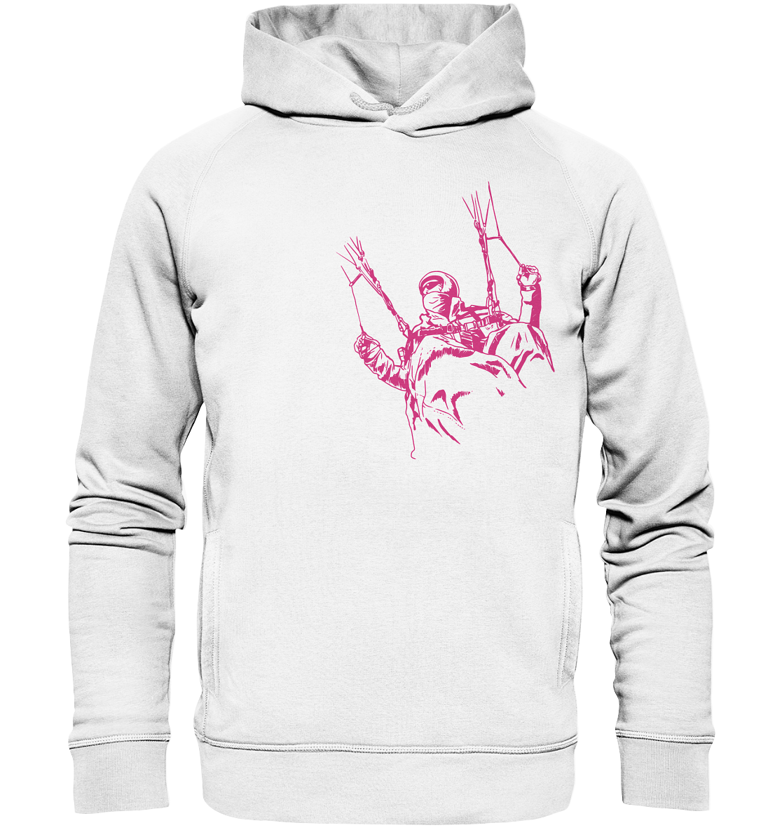 FLYING HIGH - Paragliding Organic Unisex Fashion Reespray Hoodie