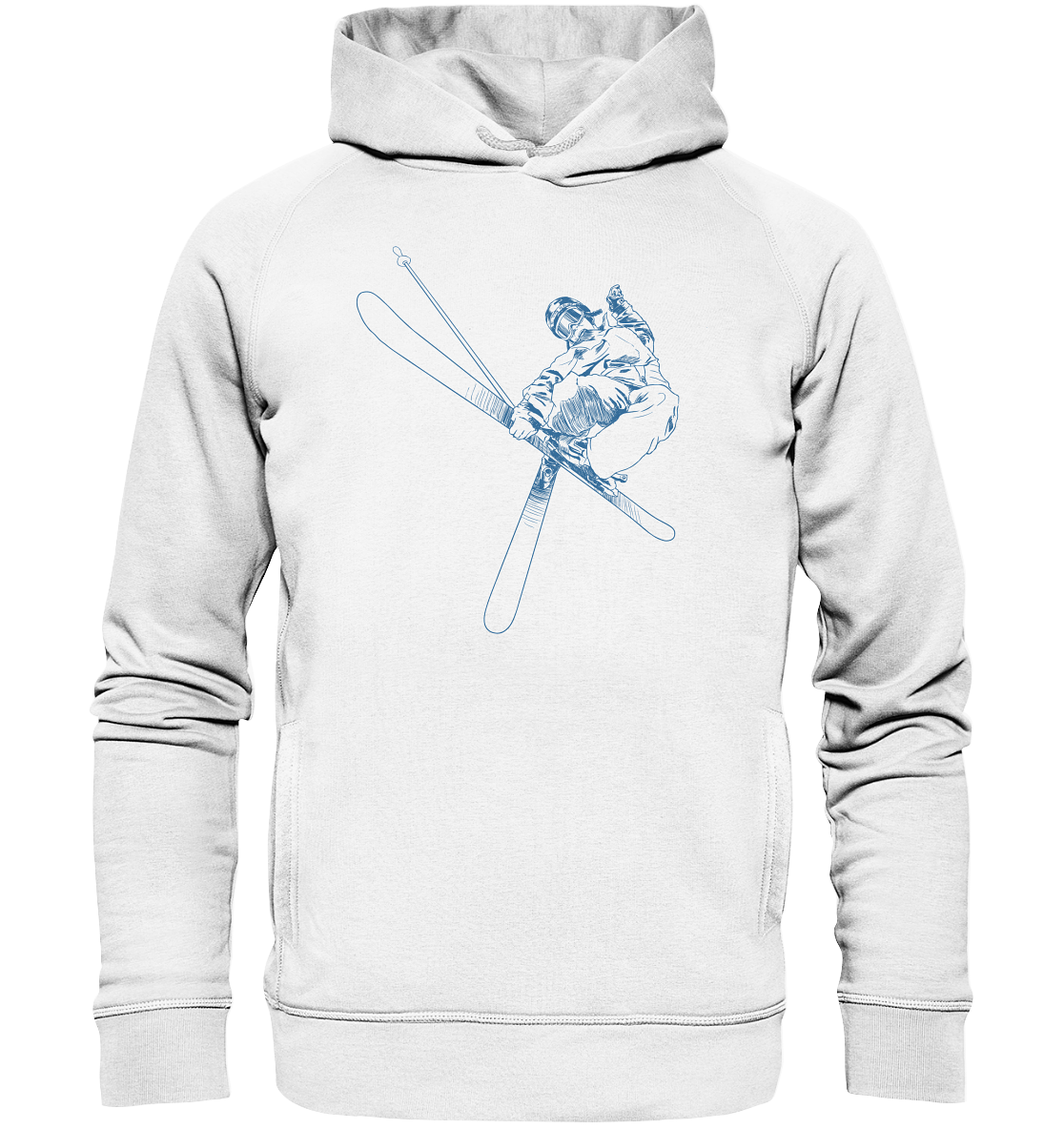 Freestyle SKIER - Skiing Unisex Organic Fashion Reespray Hoodie