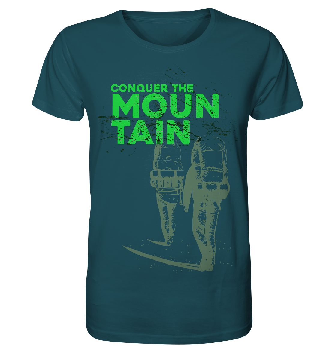 CONQUER THE MOUNTAIN - Mountain Sports Organic Fashion Reespray T-shirt