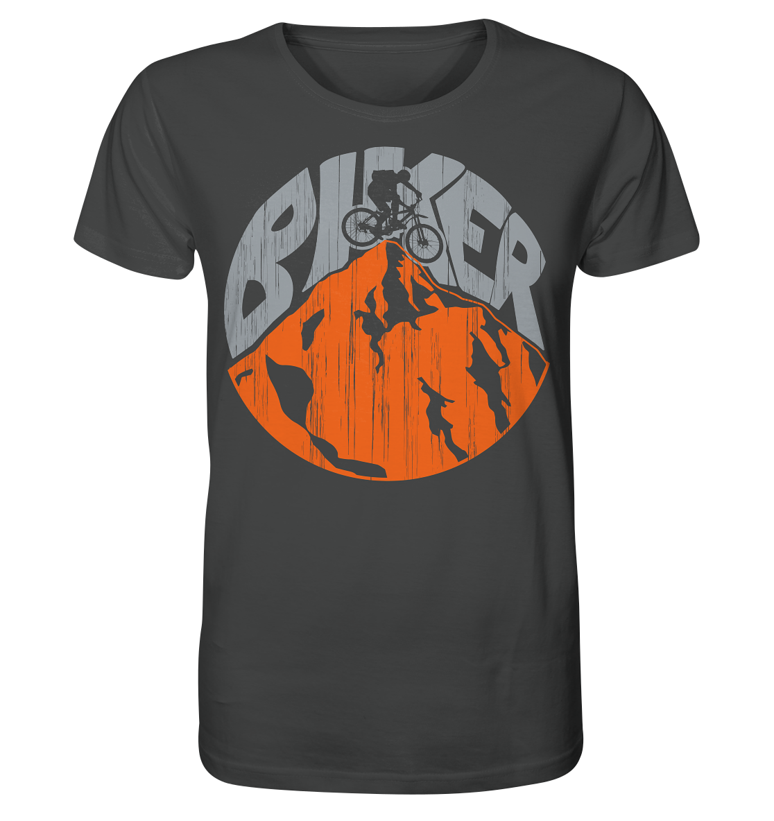 BIKER - Mountain Biking Unisex Organic Reespray T-Shirt