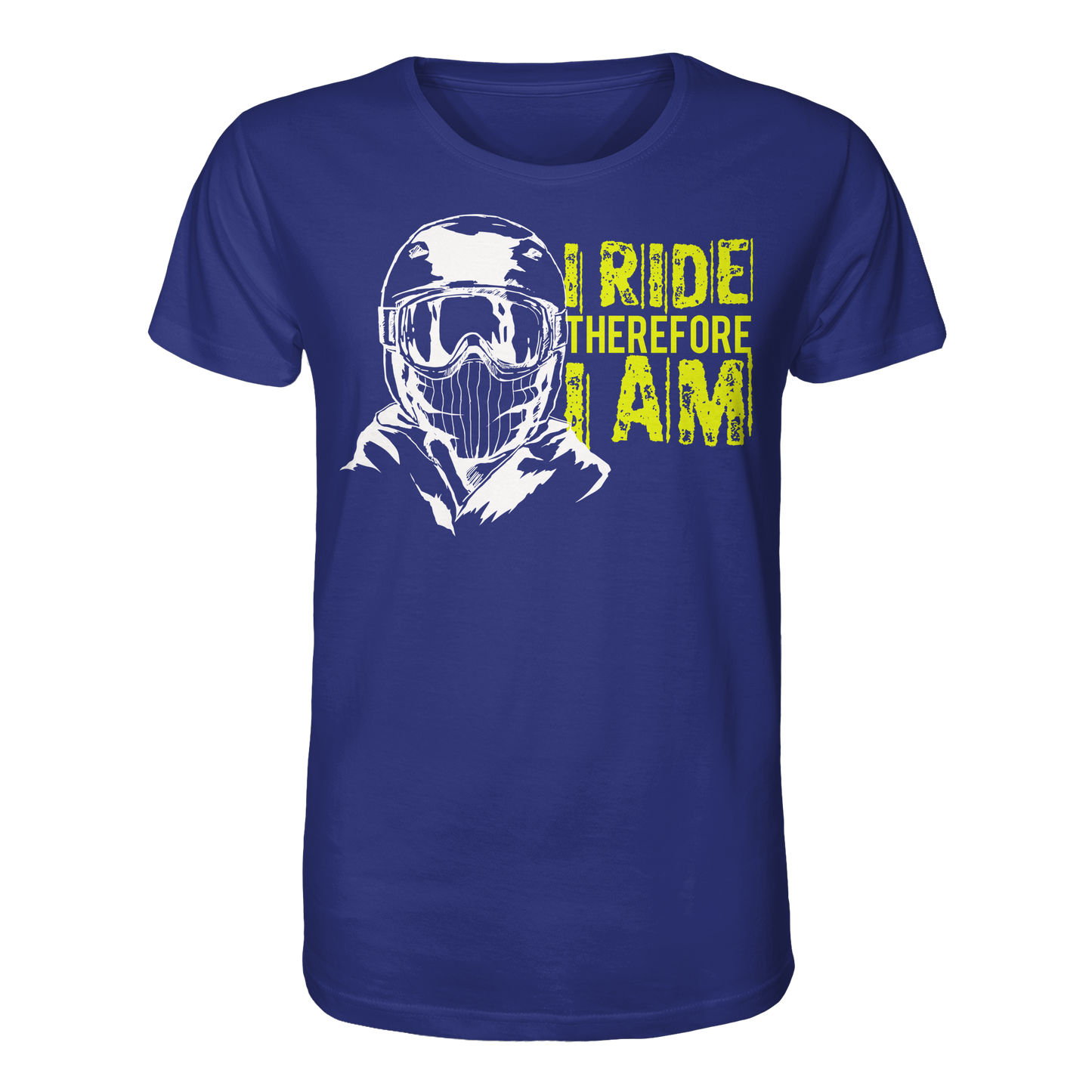 I Ride therefore I am - Organic unisex skiing snowboarding Reespray T-Shirt
