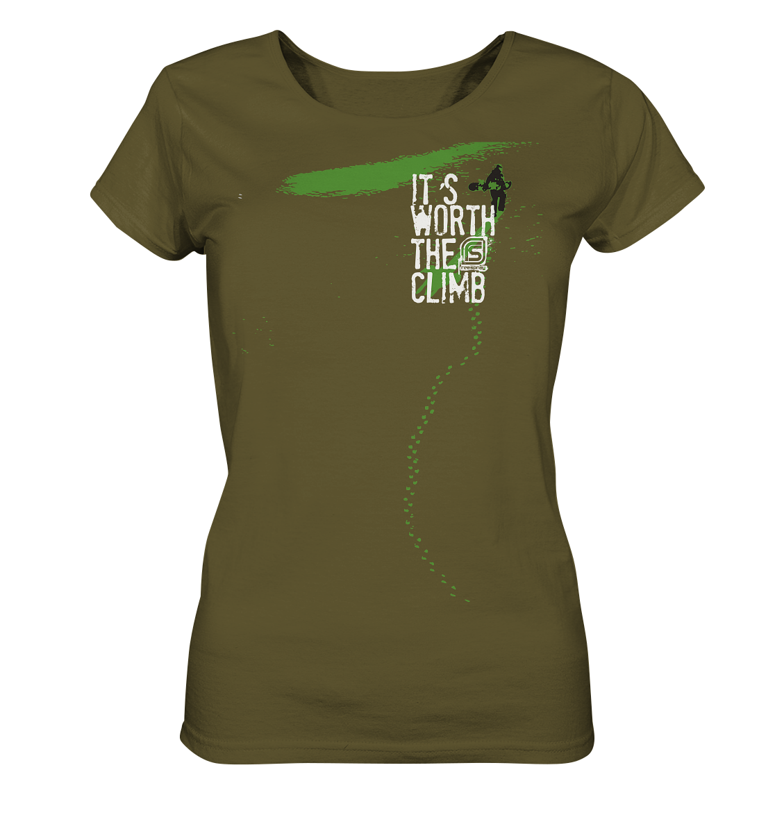 ITS WORTH THE CLIMB  - Ladies Organic Shirt