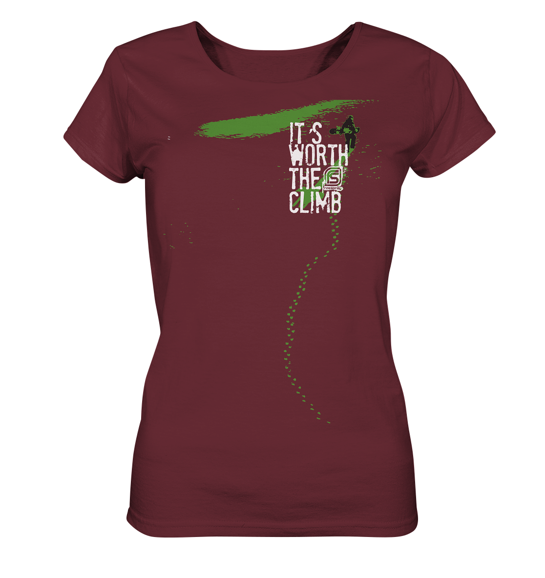 ITS WORTH THE CLIMB  - Ladies Organic Shirt